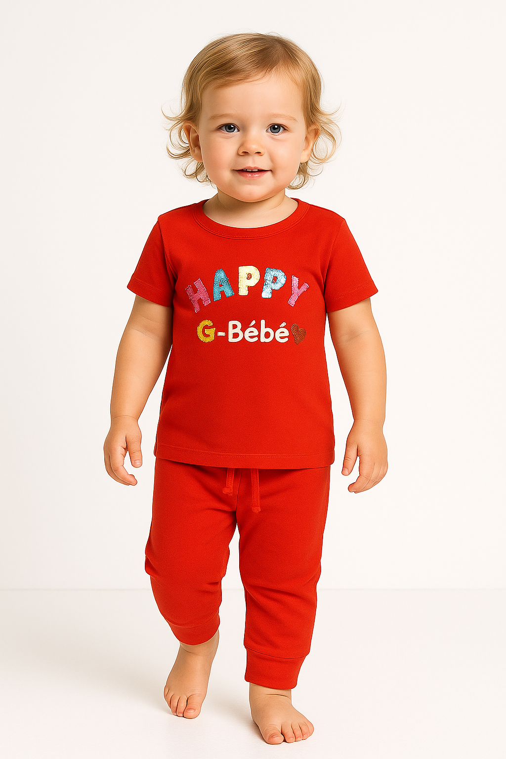 Toddler Girls' Applique Slogan Pyjama Set