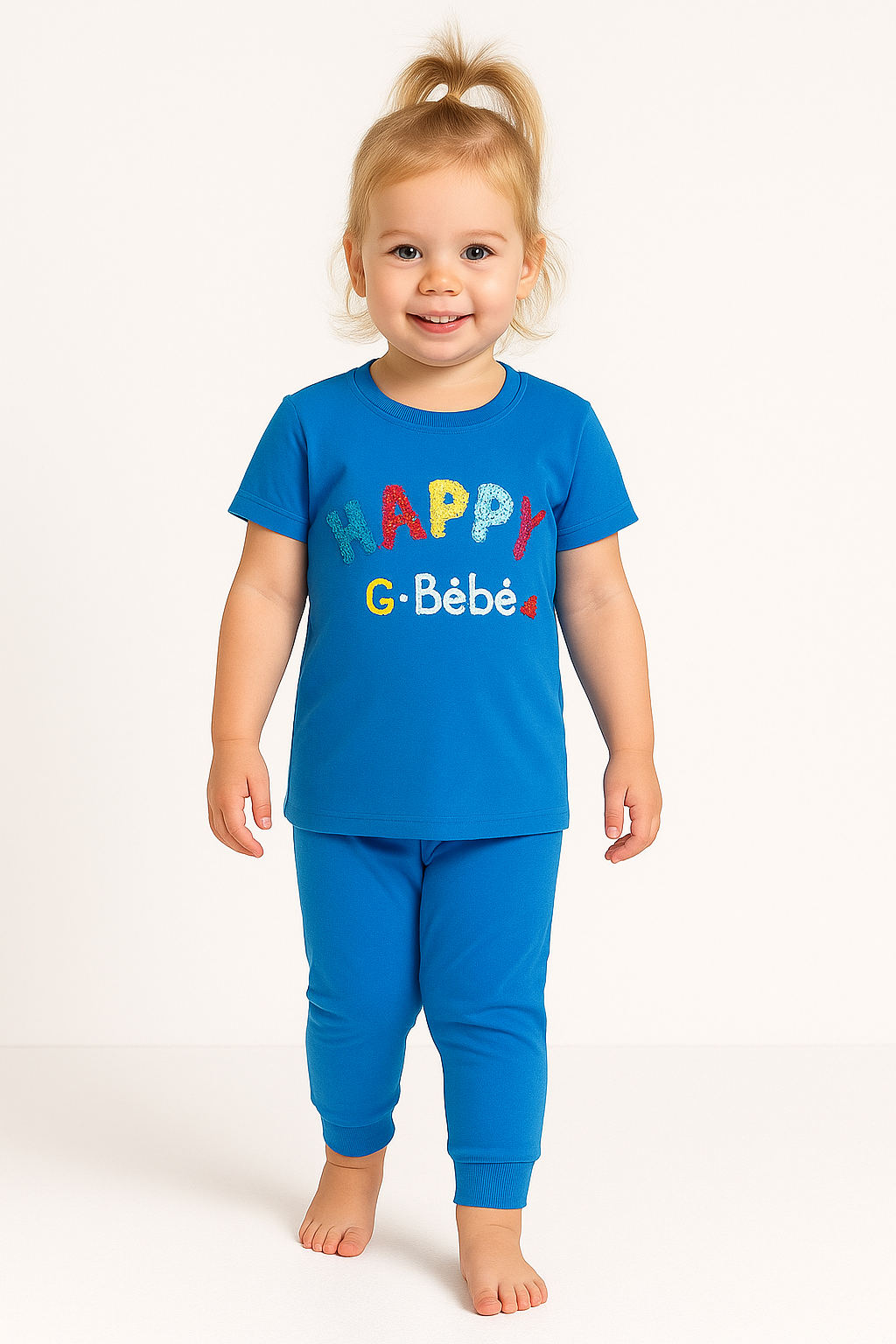 Toddler Girls' Applique Slogan Pyjama Set