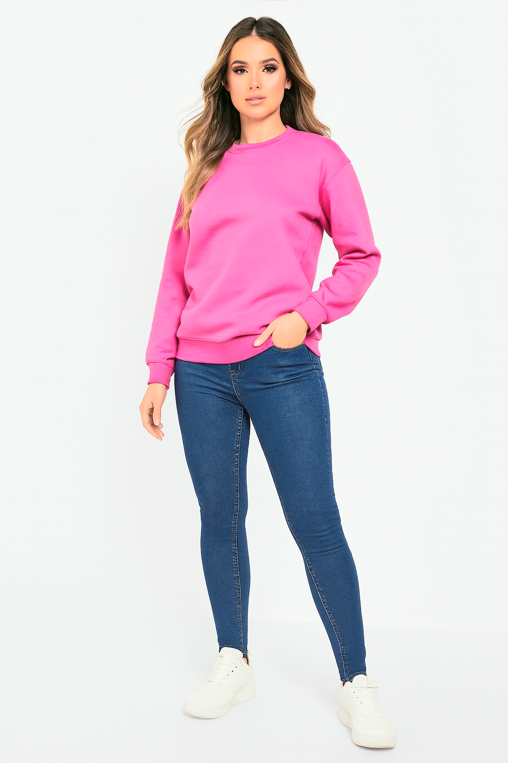 High Rise Regular Size Skinny Petite Denim Jeans