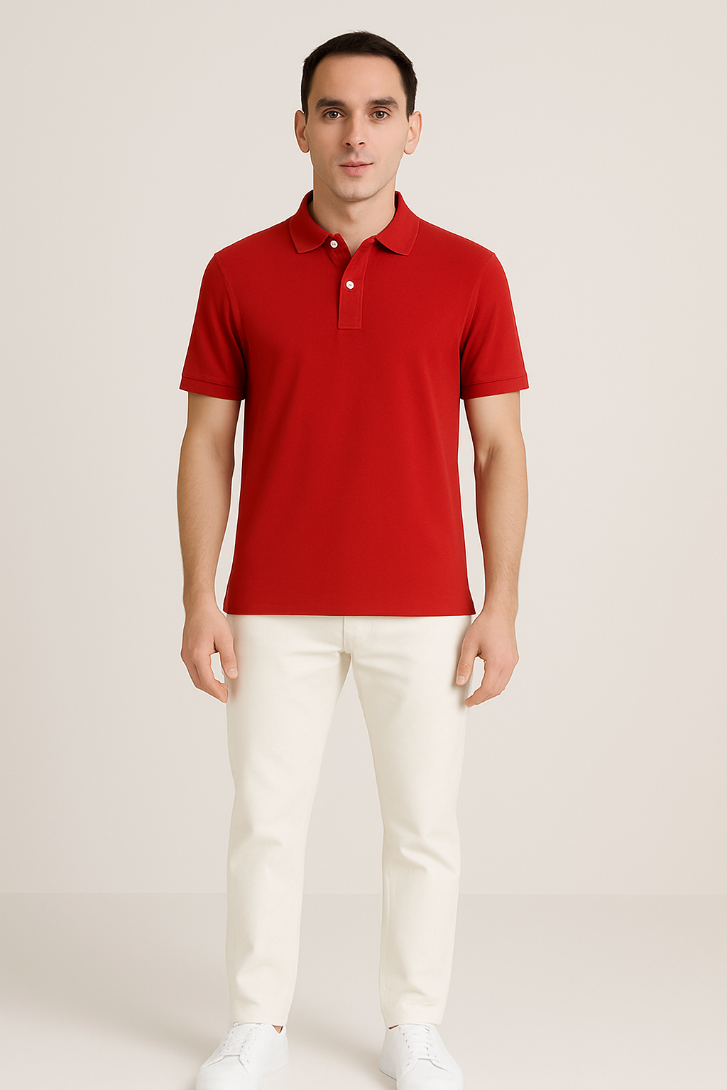 Men's Short Sleeve Cotton Polo Shirt