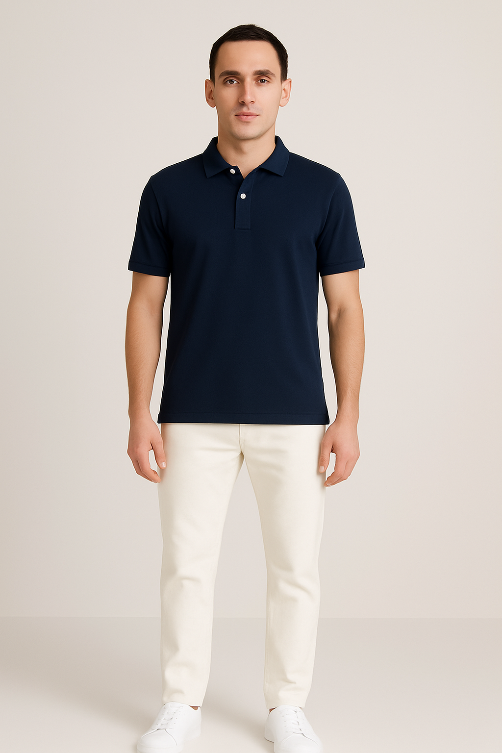 Men's Short Sleeve Cotton Polo Shirt