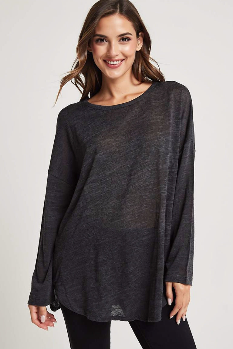 Wholesale Women's Lace Up Back Detail Long Sleeve Top (PACK OF 17)