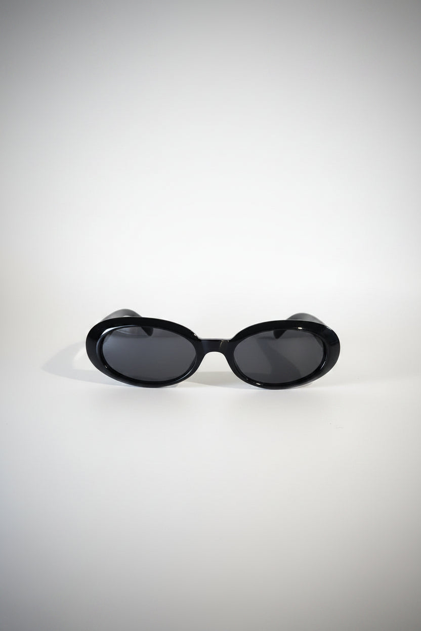 UV 400 Thick Frame Oval Sunglasses
