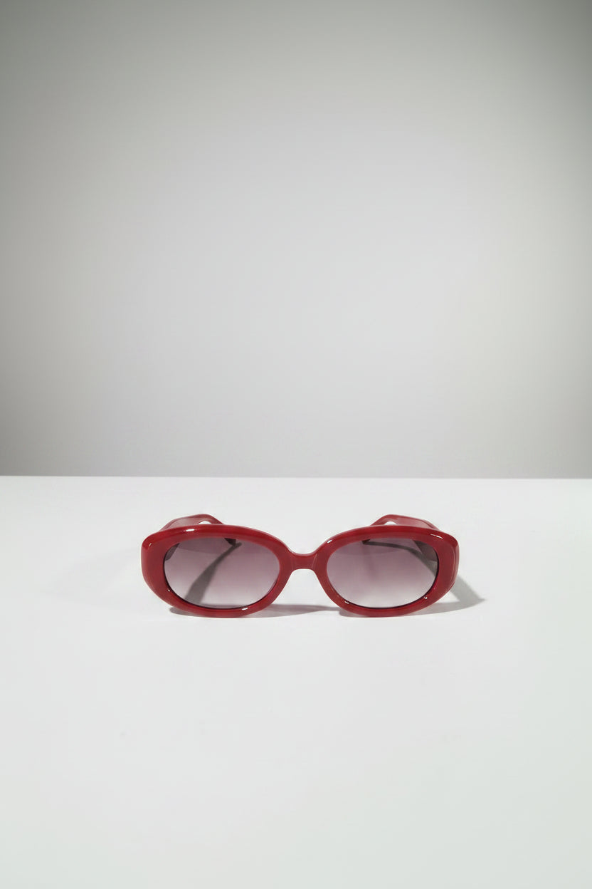 UV 400 Oval Frame Sunglasses