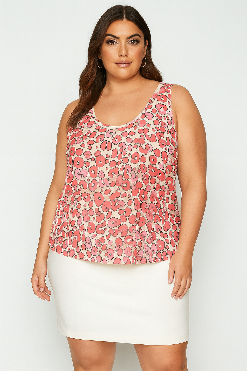 Satin Printed Front Vest