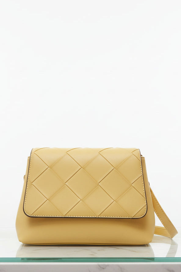 Leather Look Quilted Small Handbag