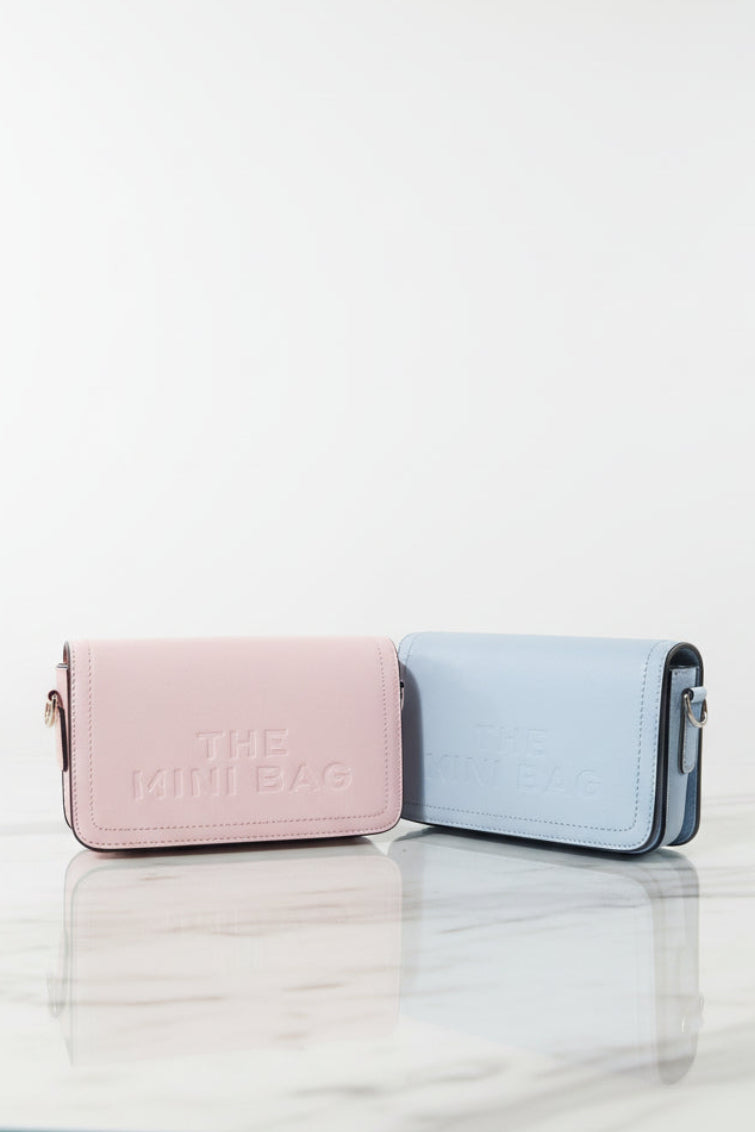 Vegan Leather Slogan Hard Shell Mini Bag