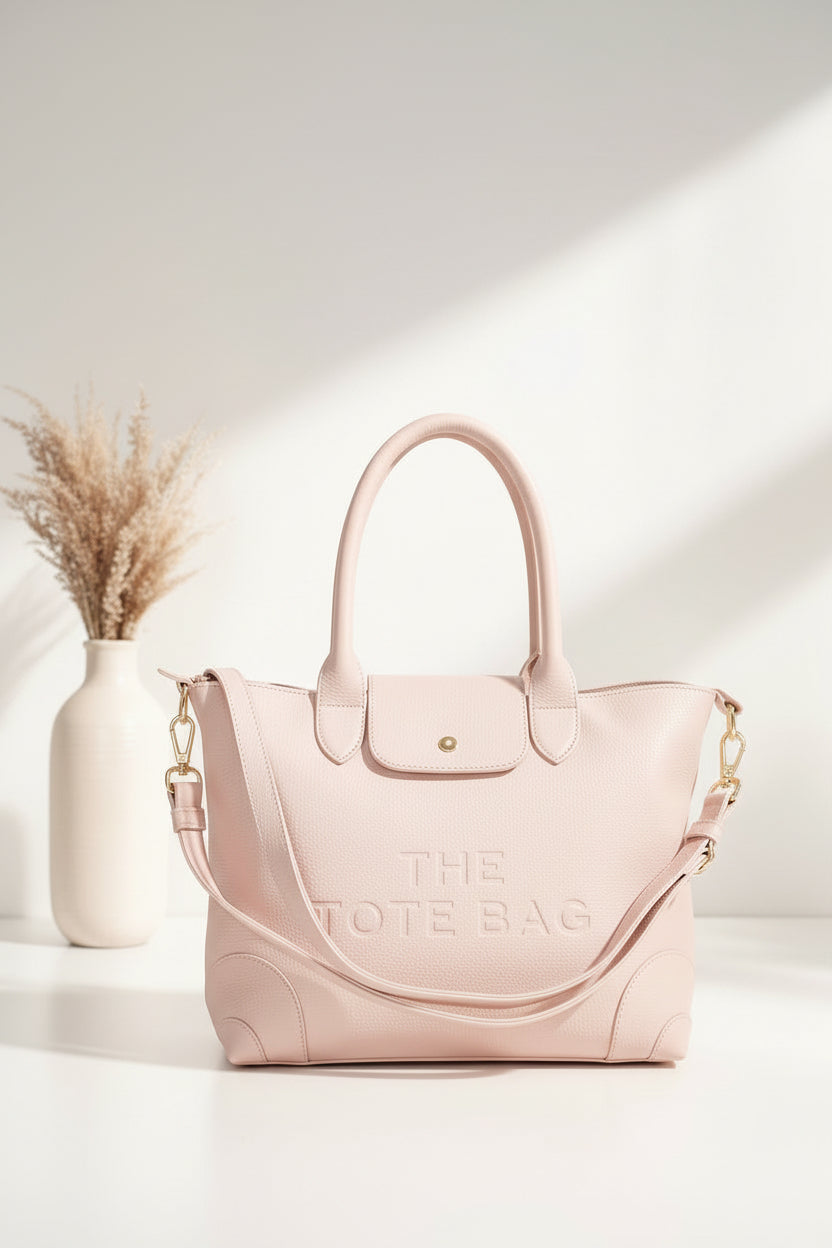 Vegan Leather Extra Large Shoulder Tote Bag