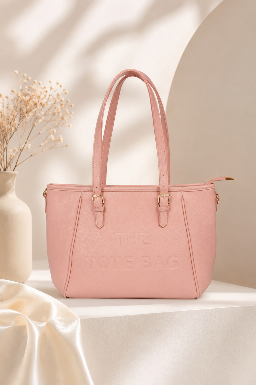 Vegan Leather Large Tote Shoulder Bag