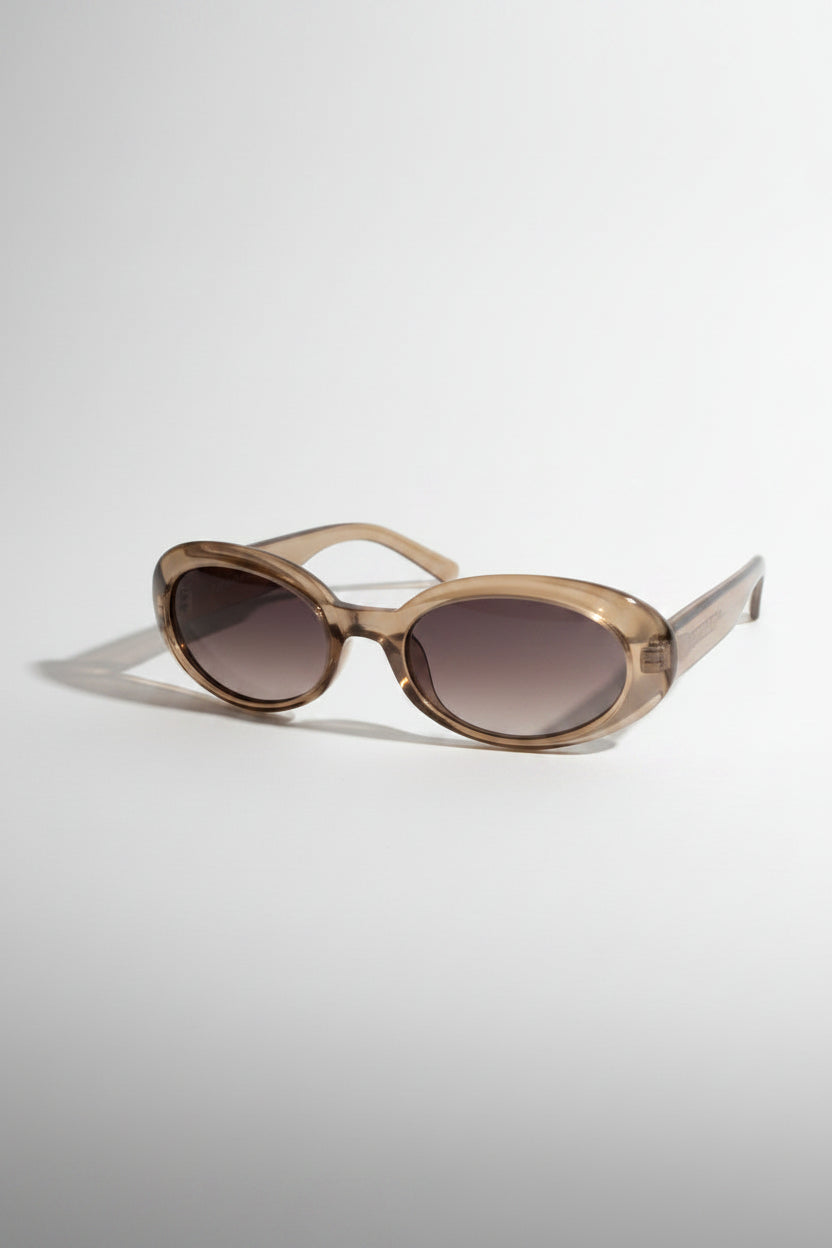 UV 400 Thick Frame Oval Sunglasses