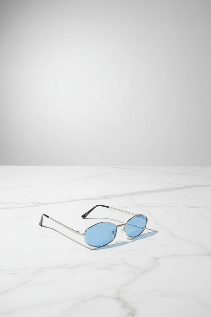 UV 400 Hexagon Metal Frame Sunglasses