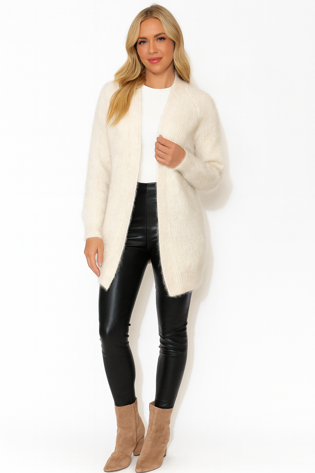 Super Soft Knit Open Front Cardigan