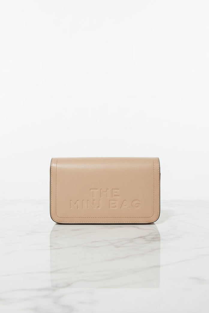 Vegan Leather Slogan Hard Shell Mini Bag