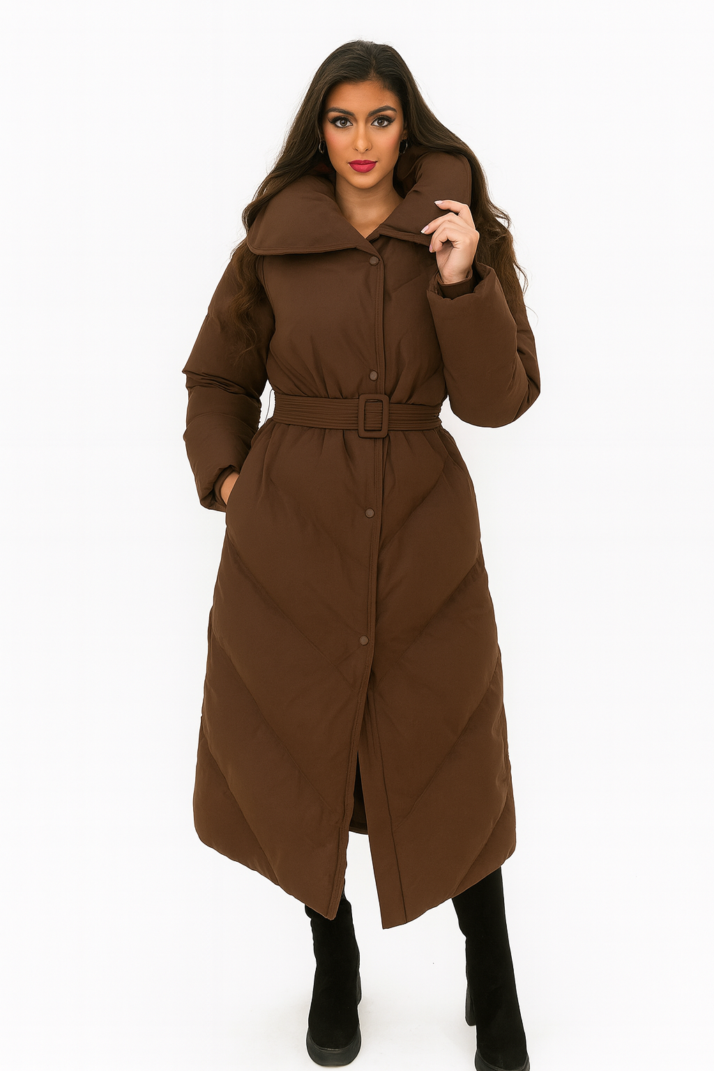 00’s Belted long coat Amazon.com: Men's German WW2 Belted Brown Real Leather