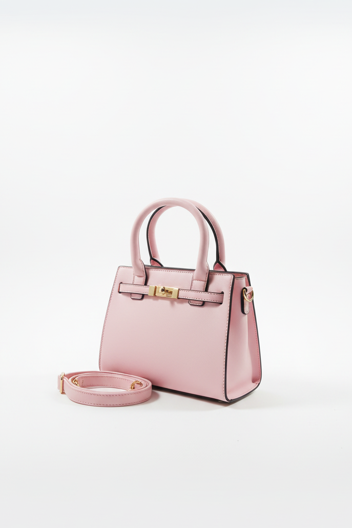 Vegan Leather Medium Structured Handbag