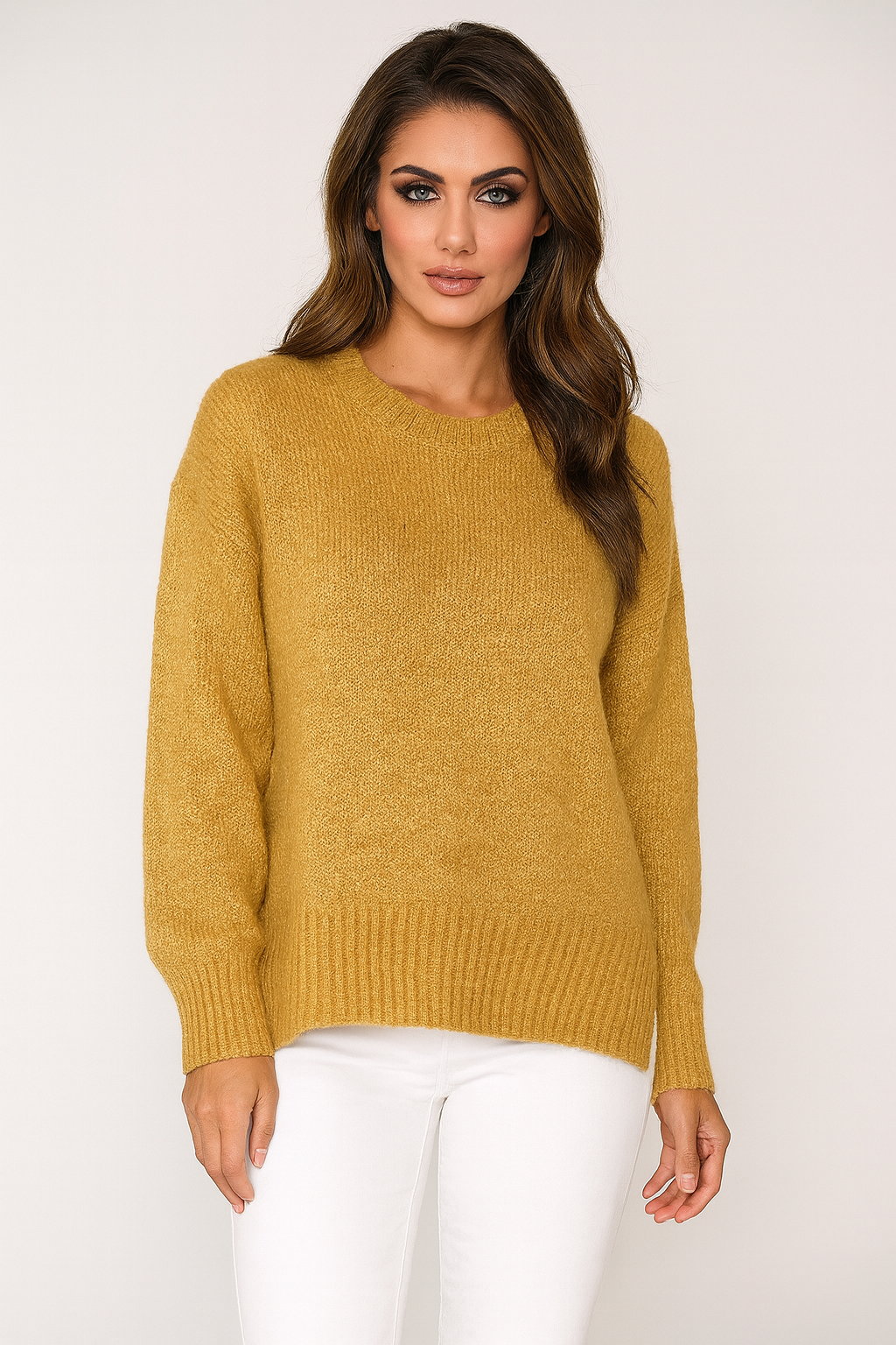 Chunky Knit Classic Scoop Neck Pullover