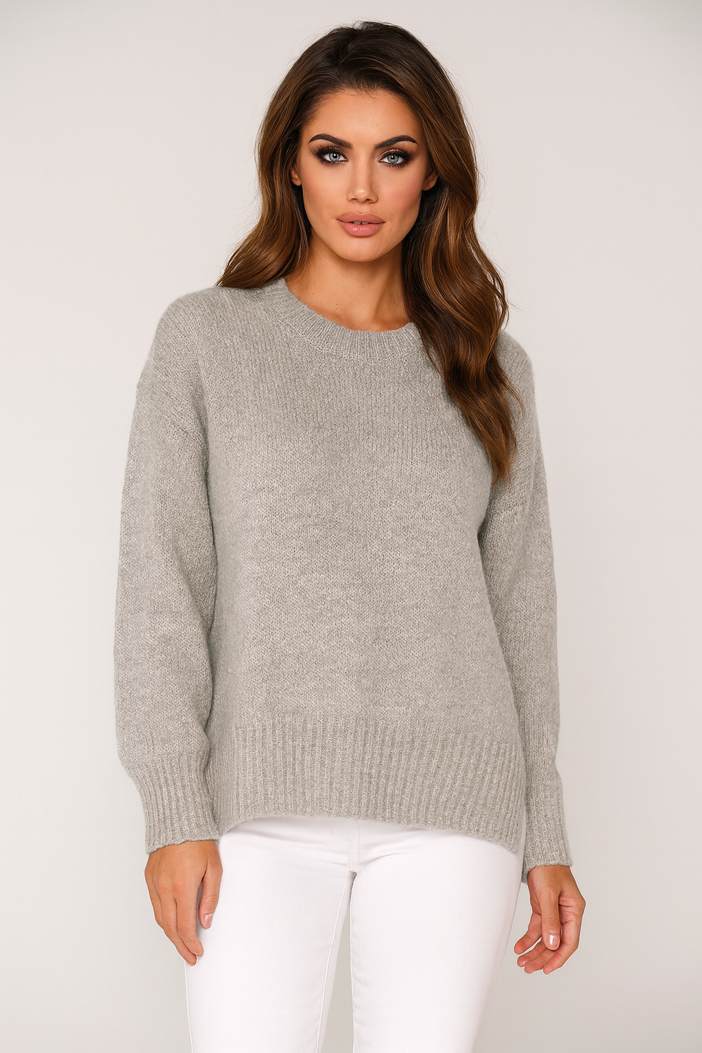Chunky Knit Classic Scoop Neck Pullover