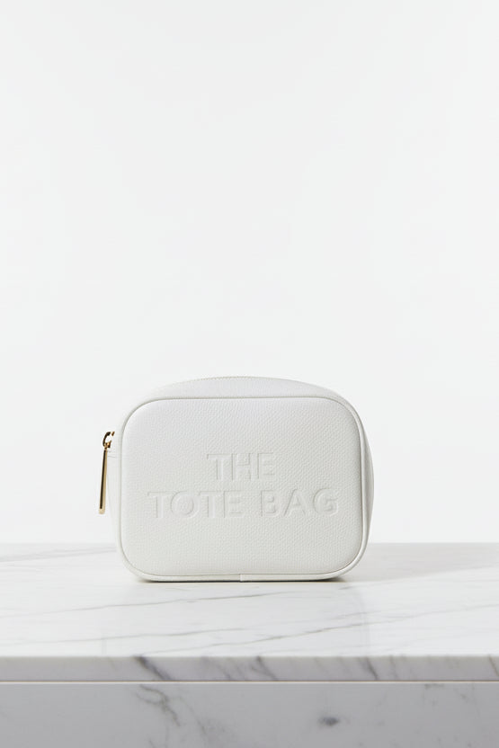 Vegan Leather Slogan Small Crossbody Bag