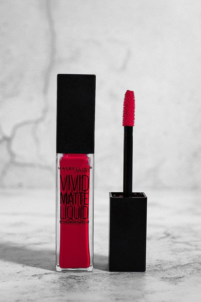 Maybelline Vivid Matte Liquid Lip Gloss 15 Electric Pink-SinglePrice