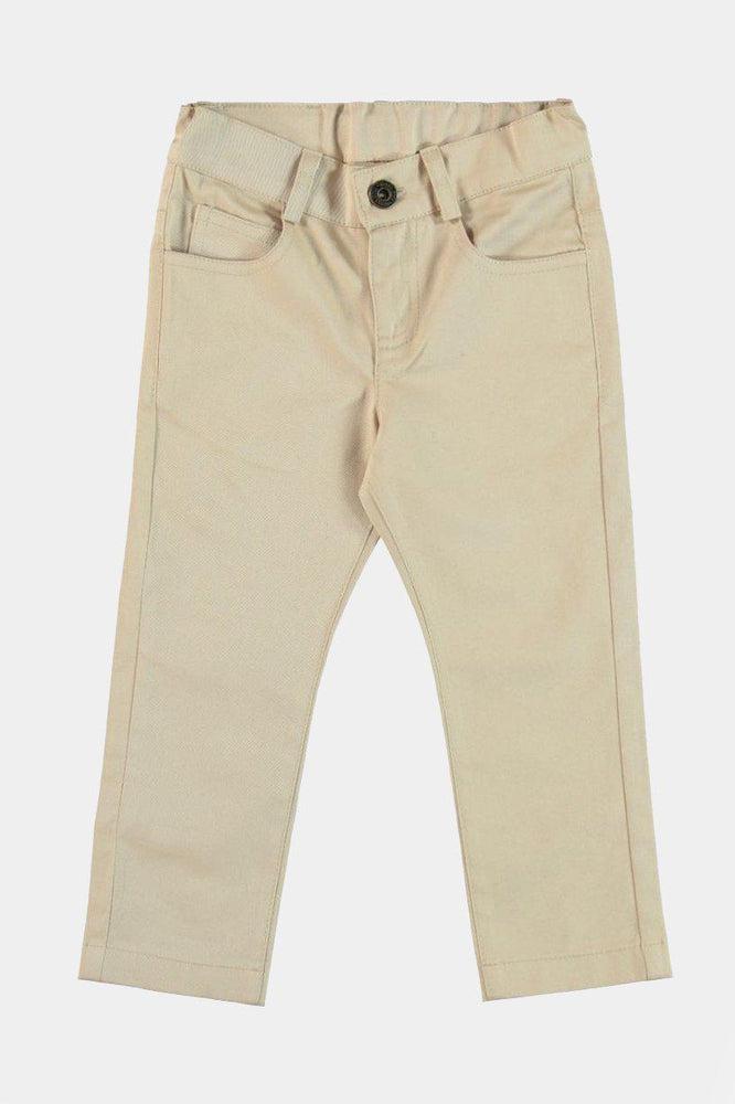 Pink Shirt Beige Pants Boys Set-SinglePrice