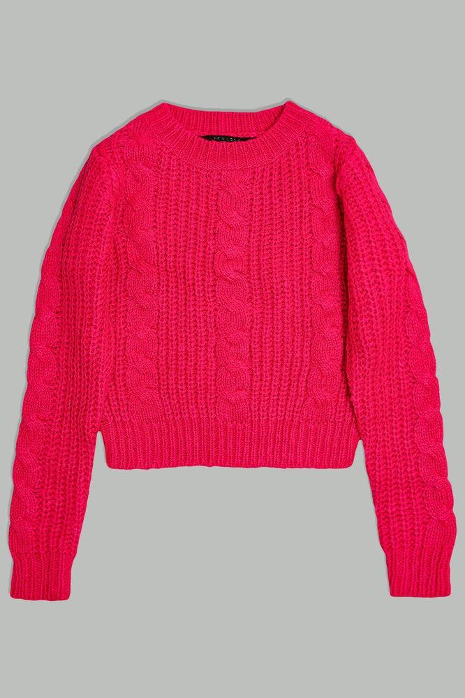 Braided Knit Fisherman's Pullover For Kids-SinglePrice