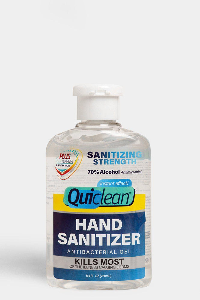 Quick Clean Hand Sanitiser Antibacterial Gel 250ml - SinglePrice