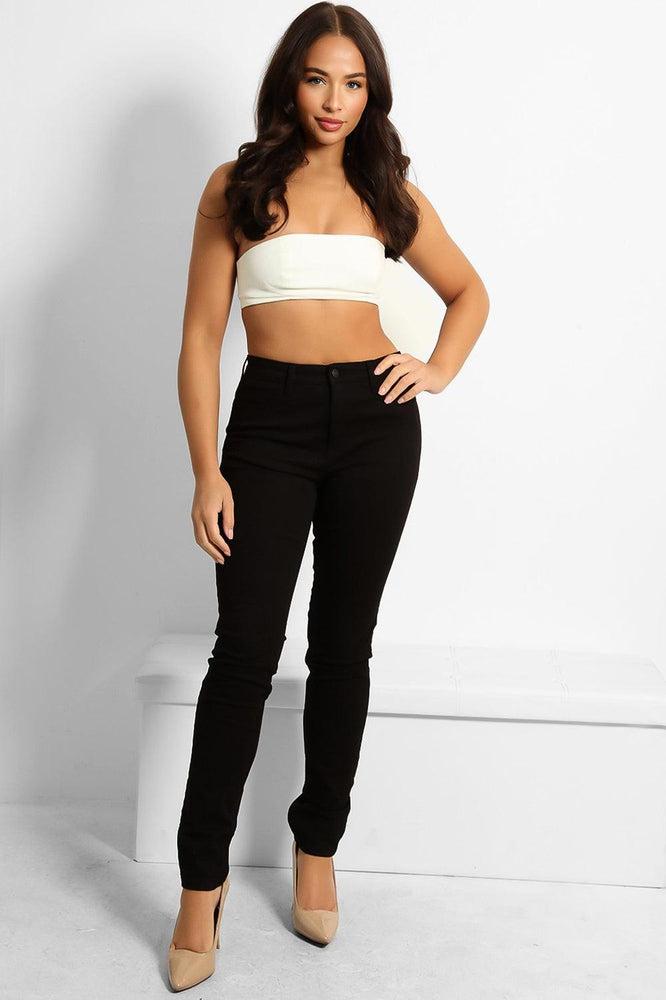 Black Denim Black Hardware Jeans-SinglePrice