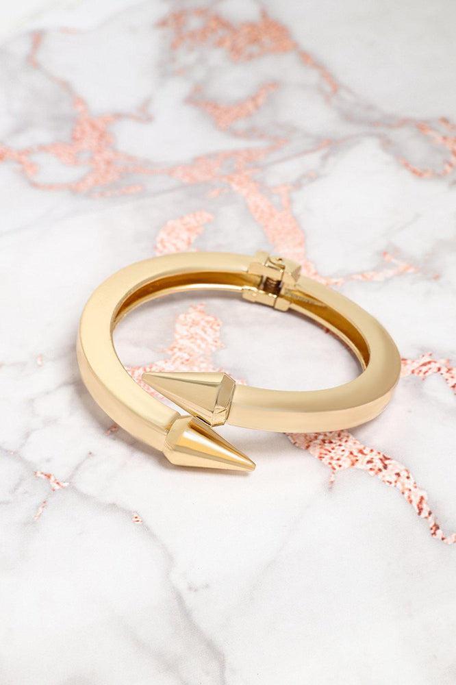 Gold Spiked Cuff Bracelet-SinglePrice