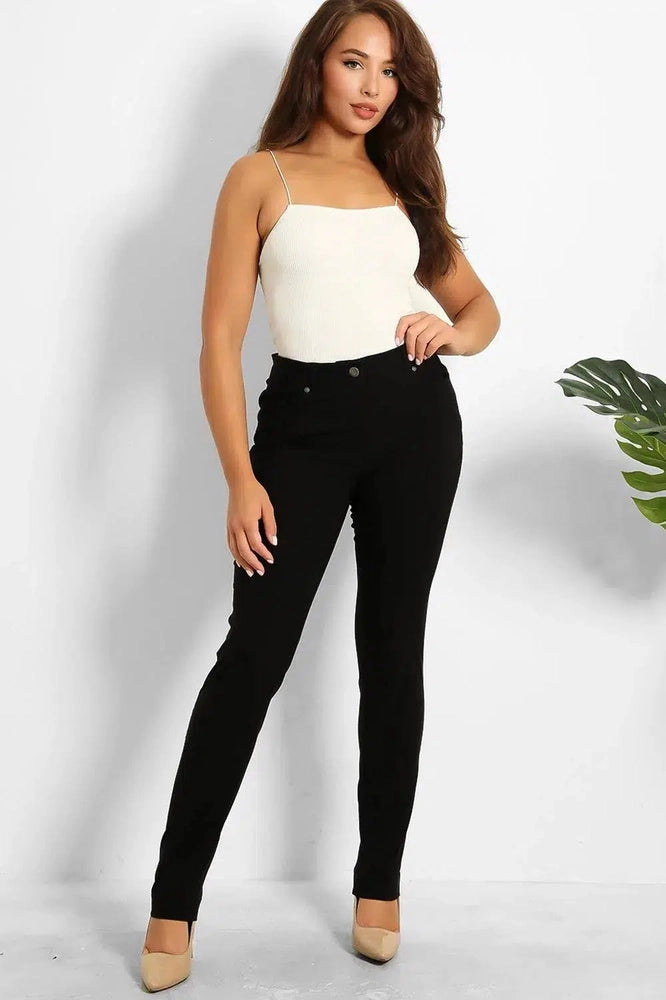 Classic Style Black Skinny Jeans-SinglePrice
