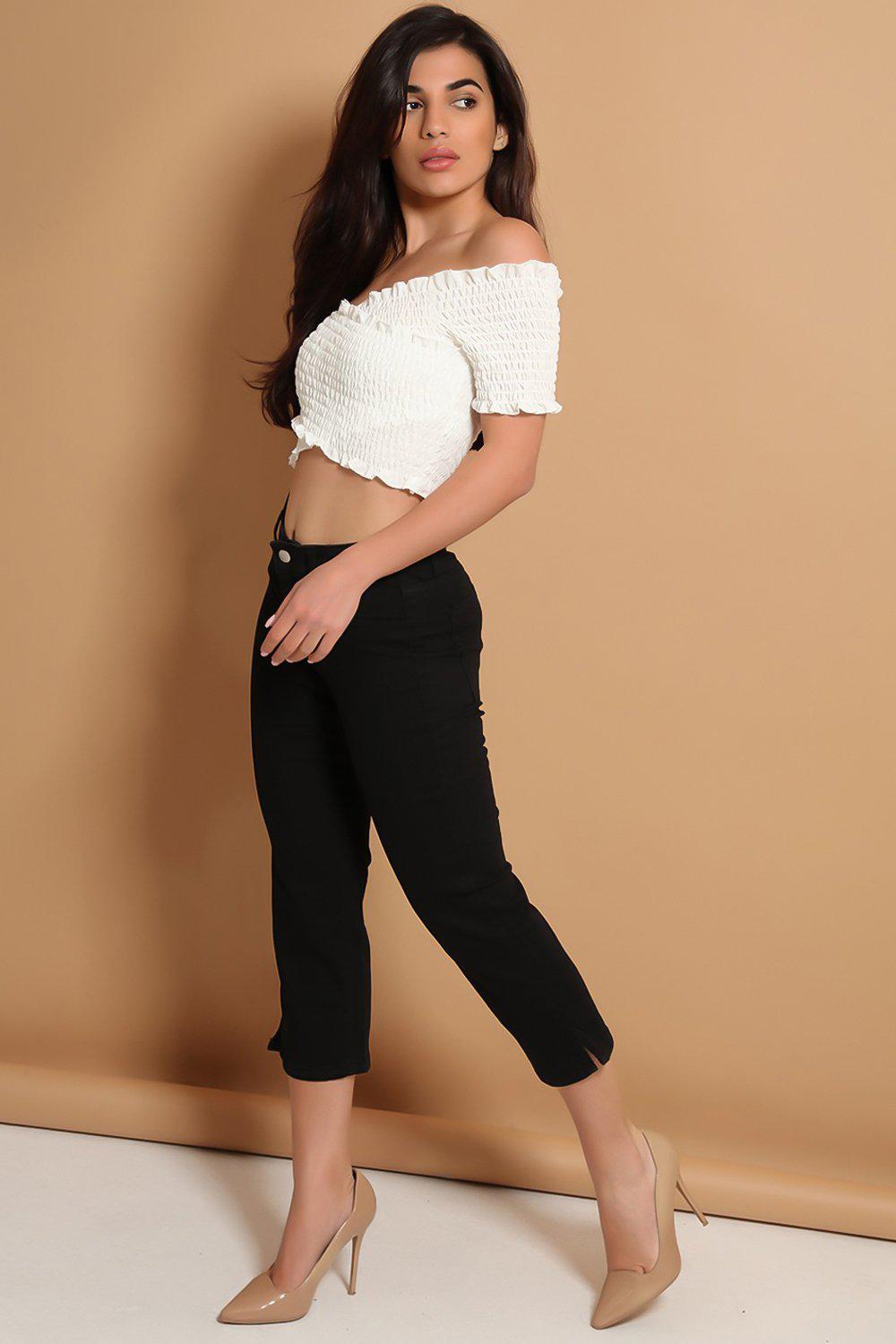 All Black Cropped Jeans - SinglePrice