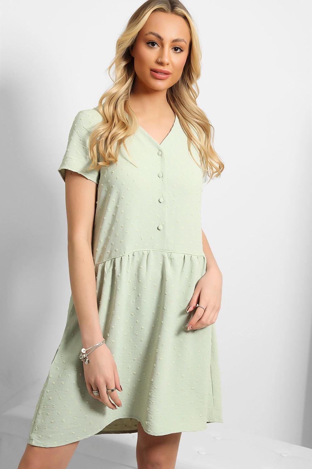 Swiss Polka Dot Summer Dress-SinglePrice