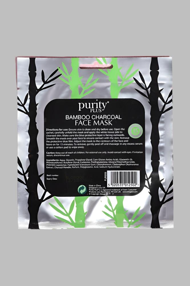 Purity Plus Bamboo Charcoal Face Mask-SinglePrice