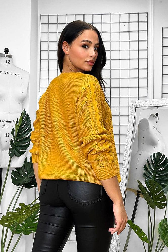 Mixed Knit Designs Fisherman Jumper-SinglePrice