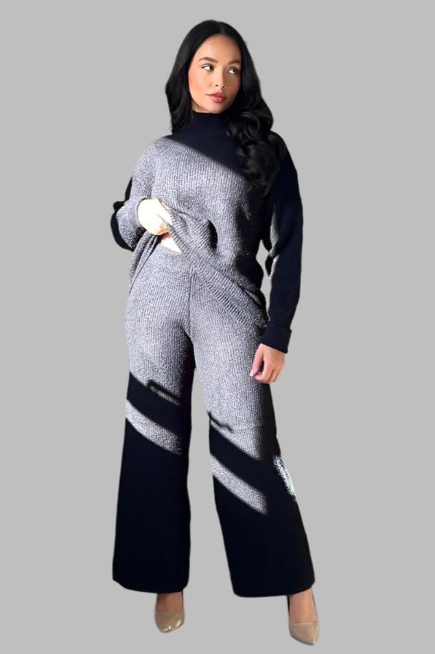 High Neck Thick Soft Knit Set-SinglePrice