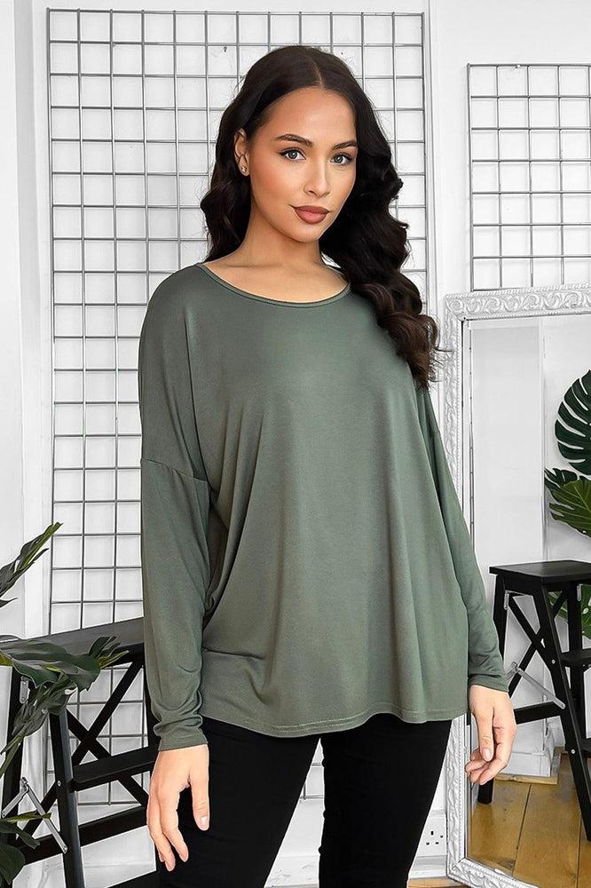 Viscose Blend Crew Neck Relaxed Tunic-SinglePrice