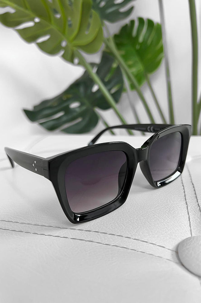 Matte Finish Squared Off Sunglasses-SinglePrice