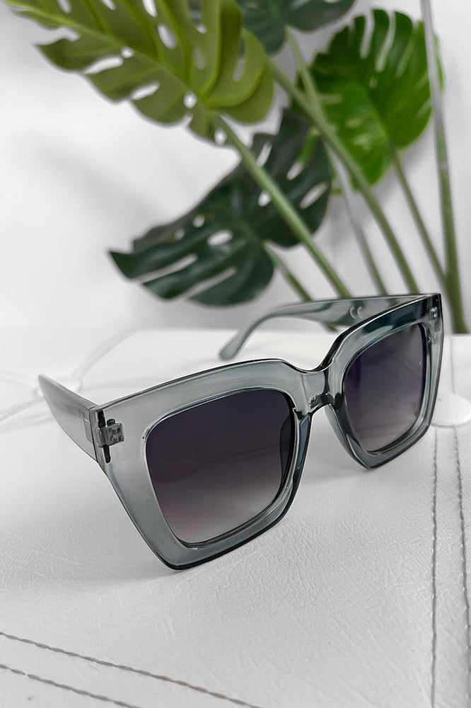 Transparent Plastic Butterfly Frame Sunglasses-SinglePrice